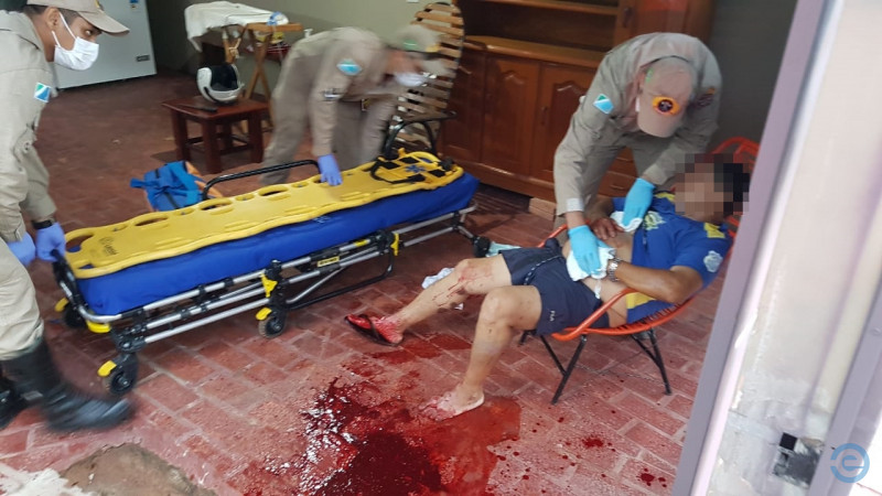Sobrinho esfaqueia tio no Jardim dos Pequis, em Coxim