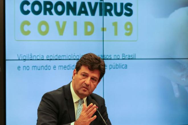 Relatório feito por Mandetta prevê pico de covid-19 em abril e maio