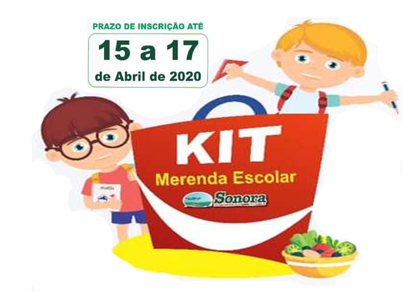 Gerência Municipal de Educação de Sonora abre processo de cadastramento para o KiT Merenda 