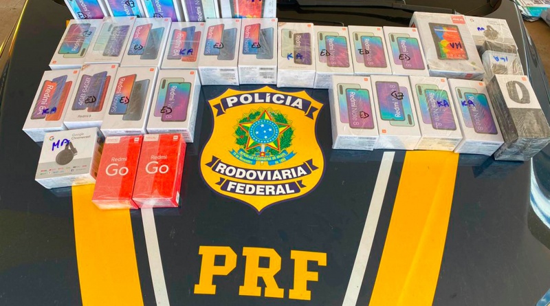 PRF apreende carga de eletrônicos sem documentação em Coxim 