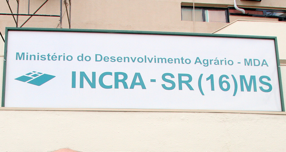 Incra abre licitação de quase R$ 800 mil para contratar terceirizados em MS