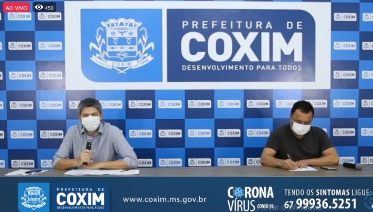 Prefeito decreta lockdown em Coxim aos finais de semana 