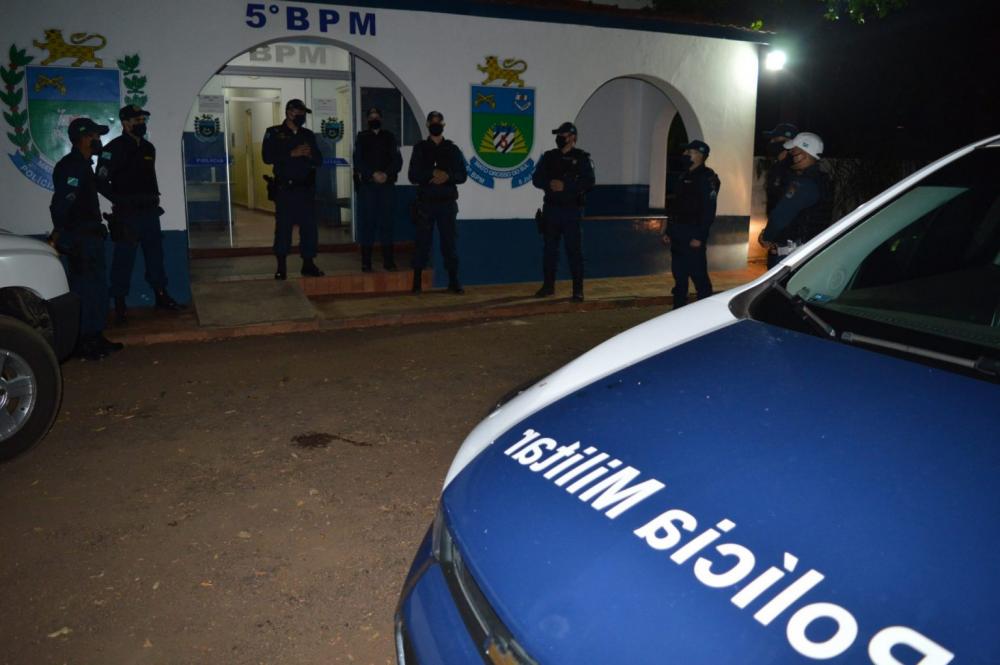 Polícia Militar de Coxim realiza Força Tarefa para fiscalizar toque de recolher e lockdown