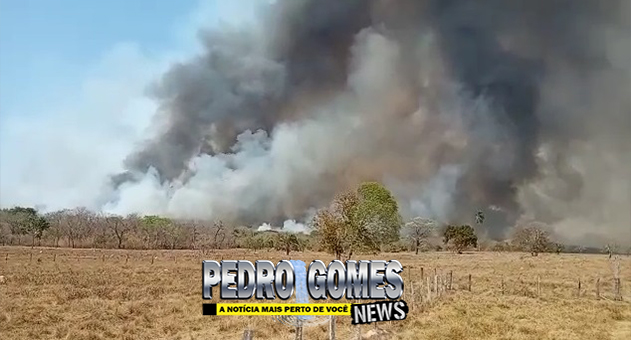 Incêndio atinge propriedades rurais na região da Água Branca em Pedro Gomes