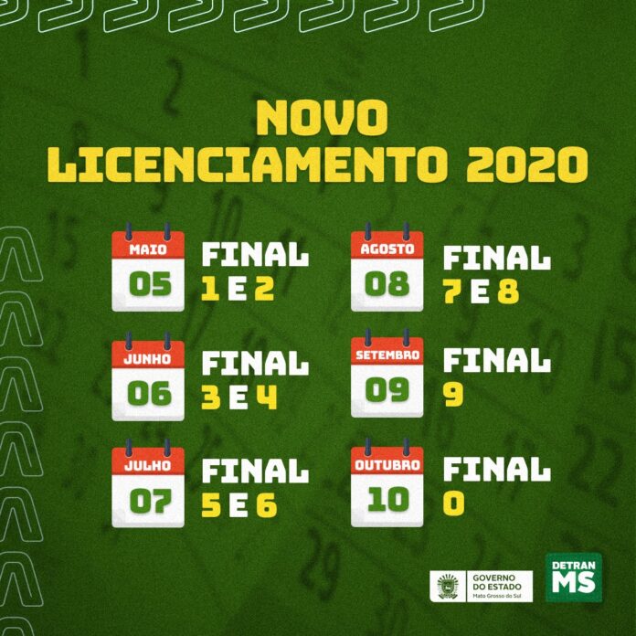 Calendário de licenciamento anual chega ao fim e 41,2% da frota do Estado ainda precisa ser licenciada