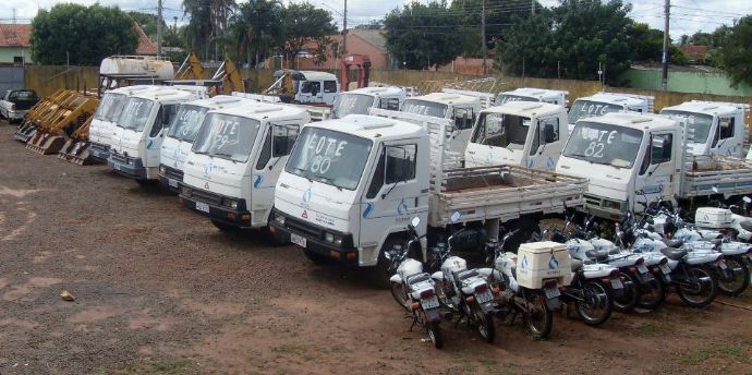 Sanesul realiza leilão de bens móveis, veículos, motocicletas e equipamentos