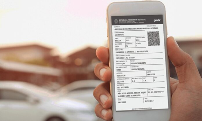 Documento de registro de veículo será totalmente digital a partir de 4 de janeiro