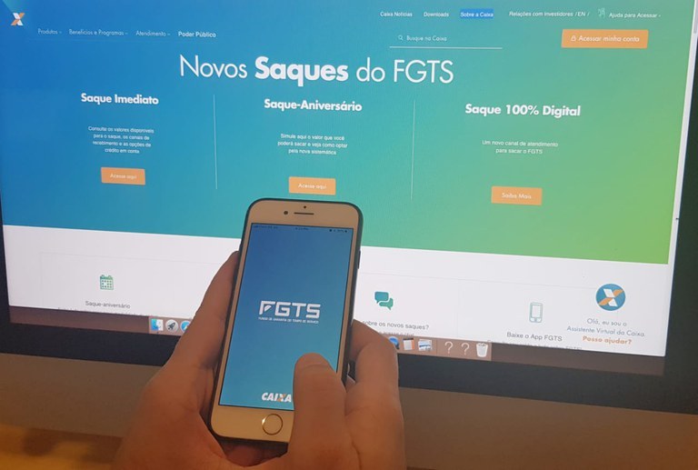 Trabalhador pode solicitar saque de R$ 1.045 do FGTS até quinta-feira