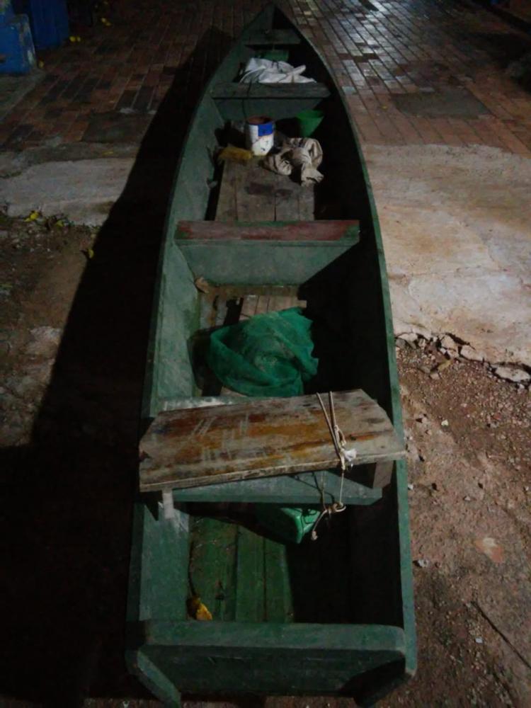 PMA de Coxim surpreende dois pescadores utilizando redes no rio Taquari durante a piracema