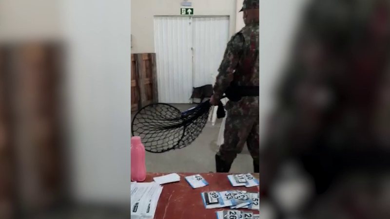 VÍDEO: PMA captura porco-do-mato em ponto de vacinação contra a Covid-19 em MS