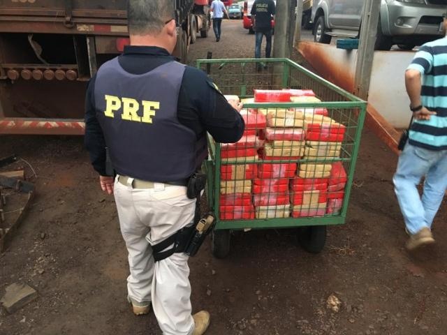 Traficante é preso com 1,5 milhão de dólares em cocaína na MS-164