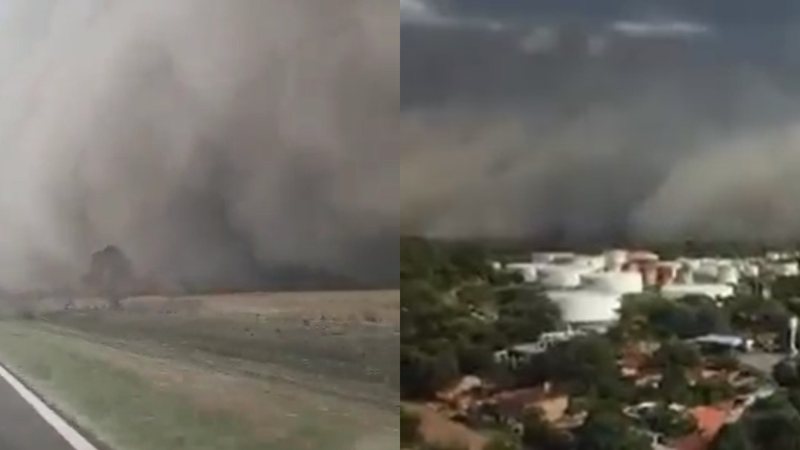 Pode chegar a MS? Tempestade de fumaça cobre cidades do Paraguai e assusta moradores