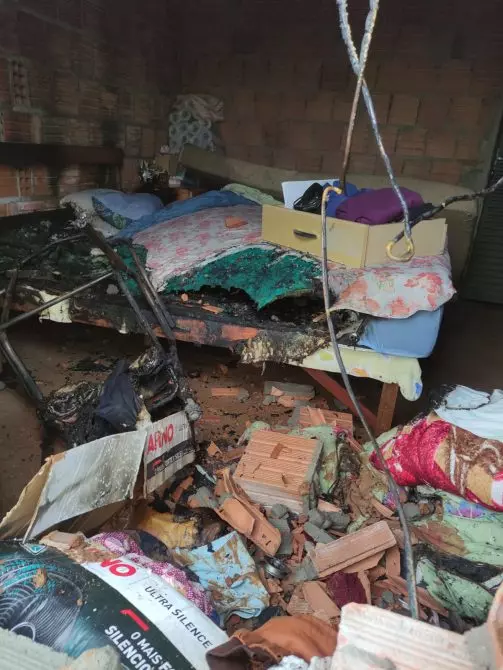 Idoso se tranca em casa em chamas após brigar com esposa em MS