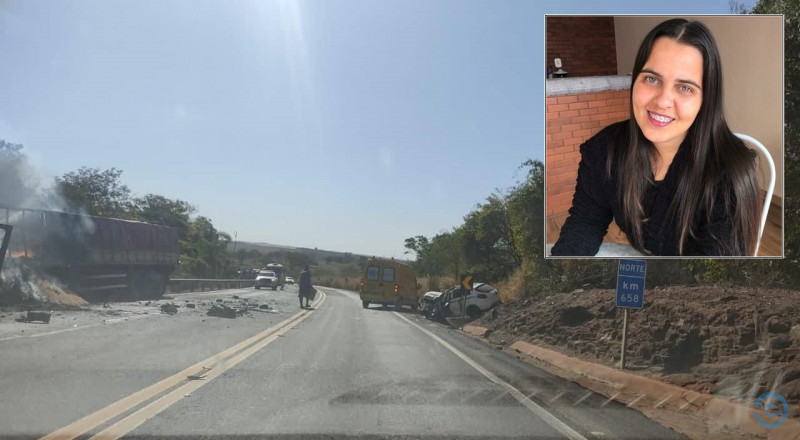 Moradora de Rio Verde, mulher de 36 anos morre em acidente na BR-163