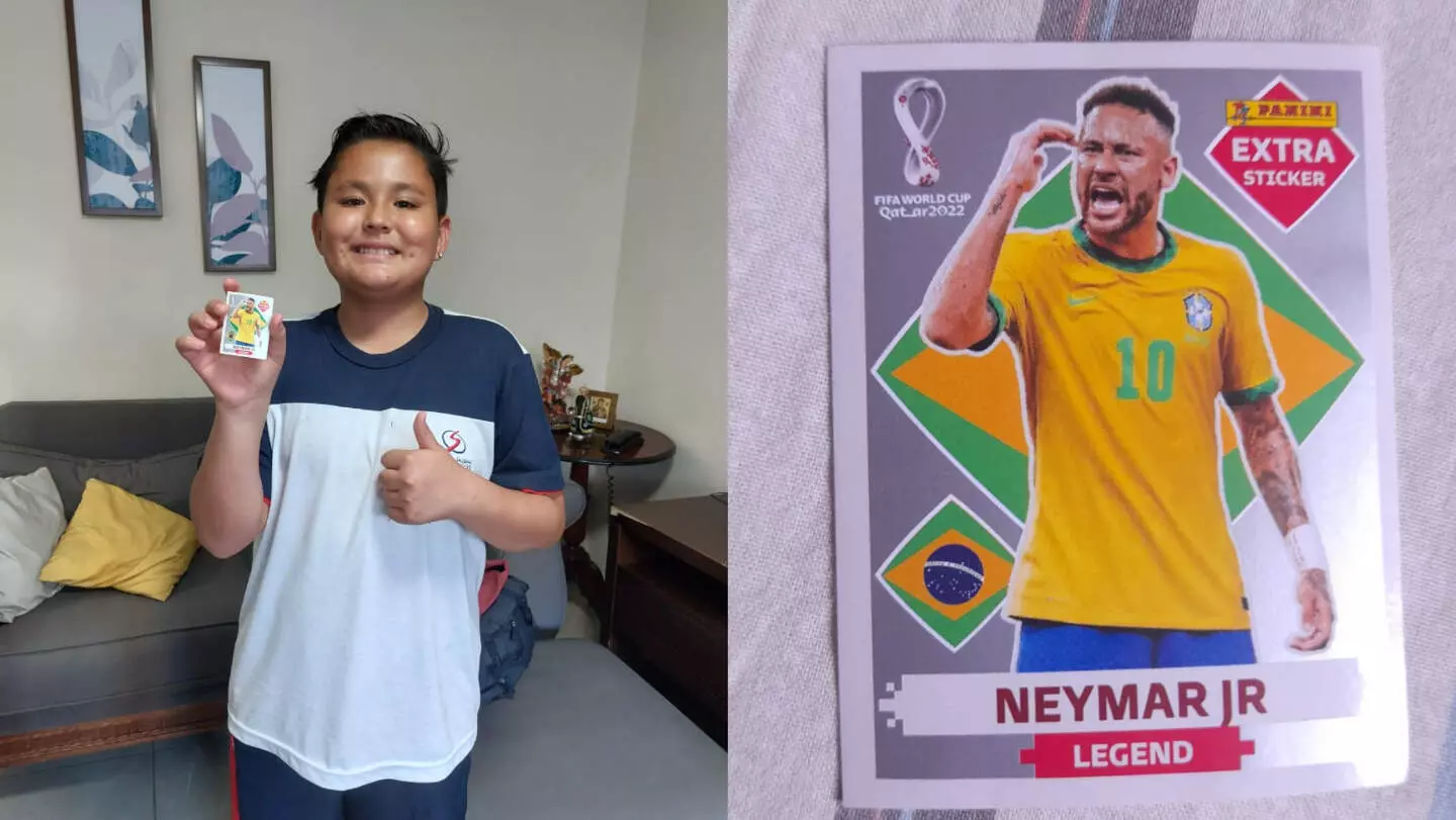 Colecionador, Joaquim já tem 200 figurinhas do álbum (Foto: Arquivo Pessoal)