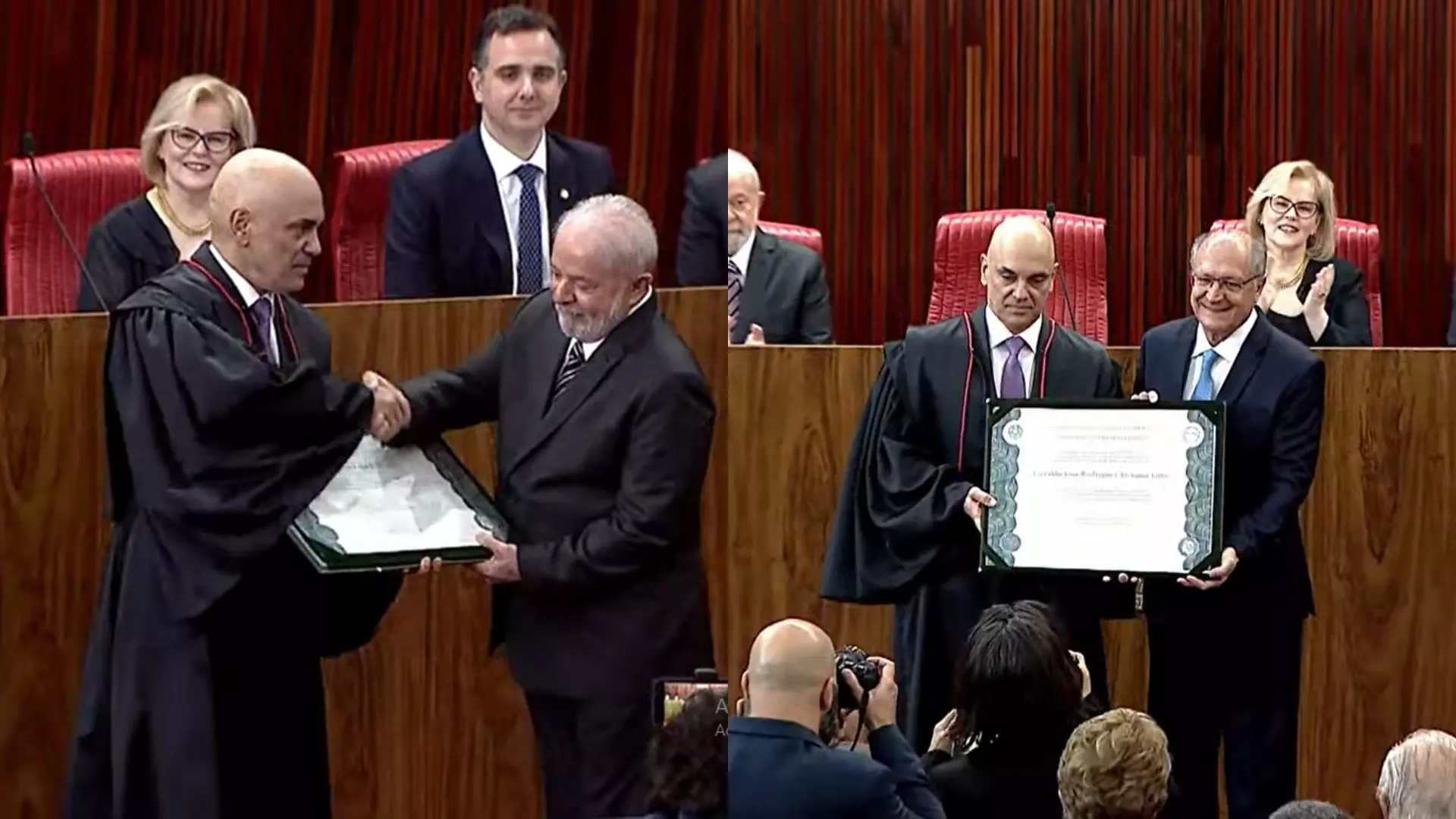 Lula e Alckmin são diplomados como presidente e vice-presidente da República
