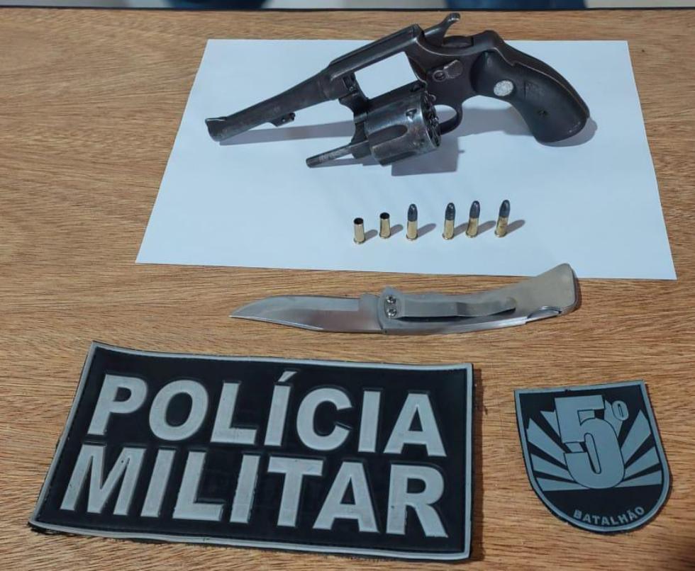 Após denúncias de disparos, homem é preso por porte ilegal de arma de fogo em Alcinópolis