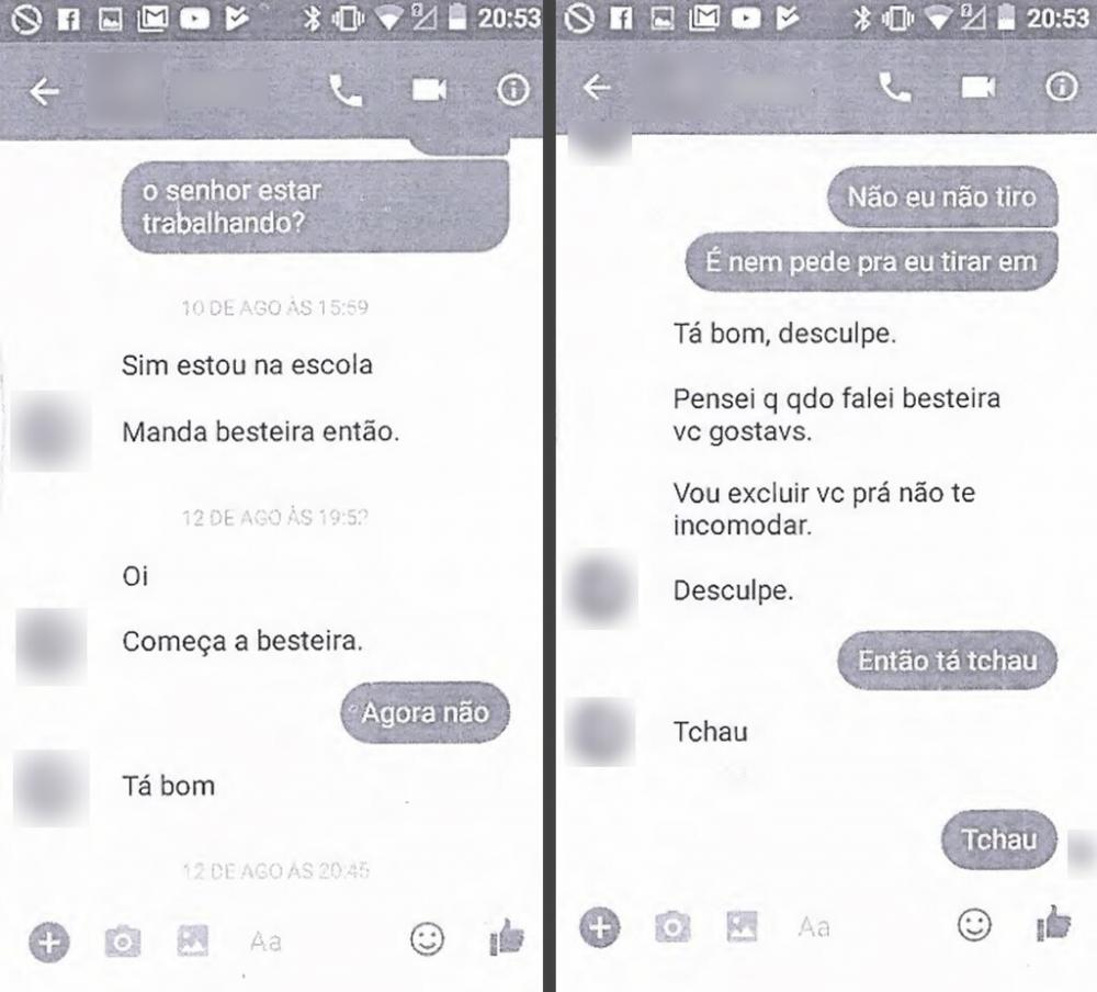 Professor que pediu foto 