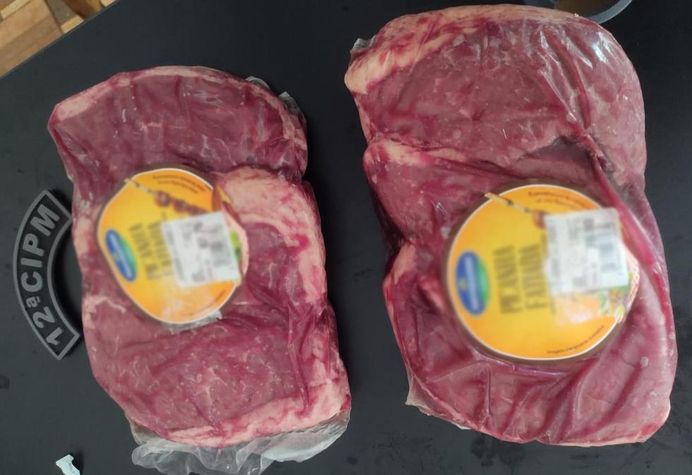 Polícia Militar prende homem por furtar picanha em supermercado de São Gabriel do Oeste