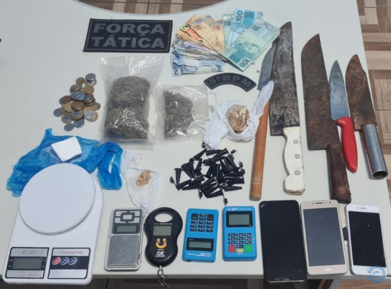 Polícias Militar e Civil prendem jovem por tráfico de drogas em Sonora