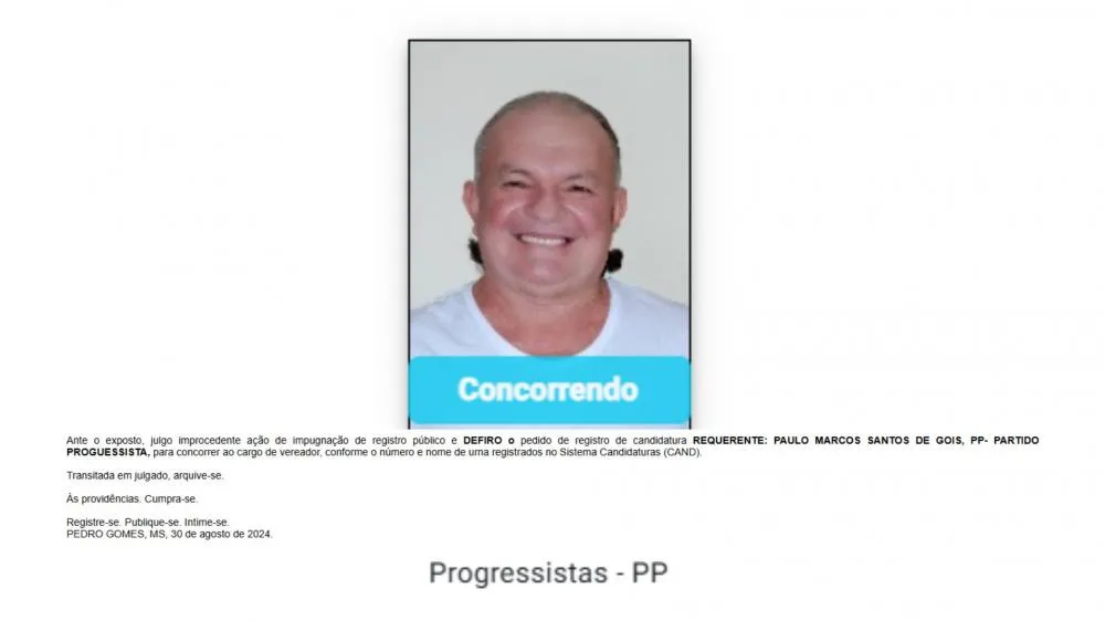 Justiça Eleitoral julga improcedente pedido da coligação de Dra. Silvana para impedir que Chiquinho da Vila concorra nas eleições do dia 06 de outubro