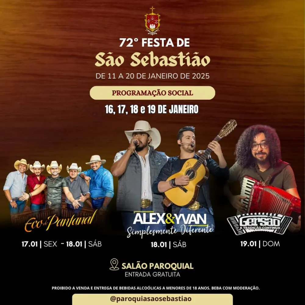 Festa de São Sebastião: Pedro Gomes Celebra Seu Padroeiro com Fé e Música