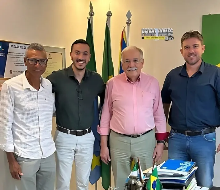 Prefeito de Pedro Gomes cumpre agenda intensa em Campo Grande e garante apoio para eventos e projetos na cidade