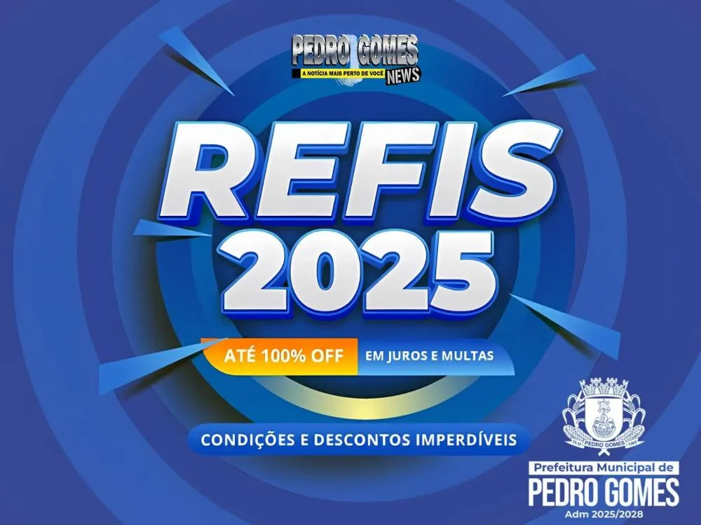 IPTU: Contribuintes que optarem pelo o Refiz e renegociar seus débitos junto a prefeitura de Pedro Gomes ganhará até 100% de Desconto.