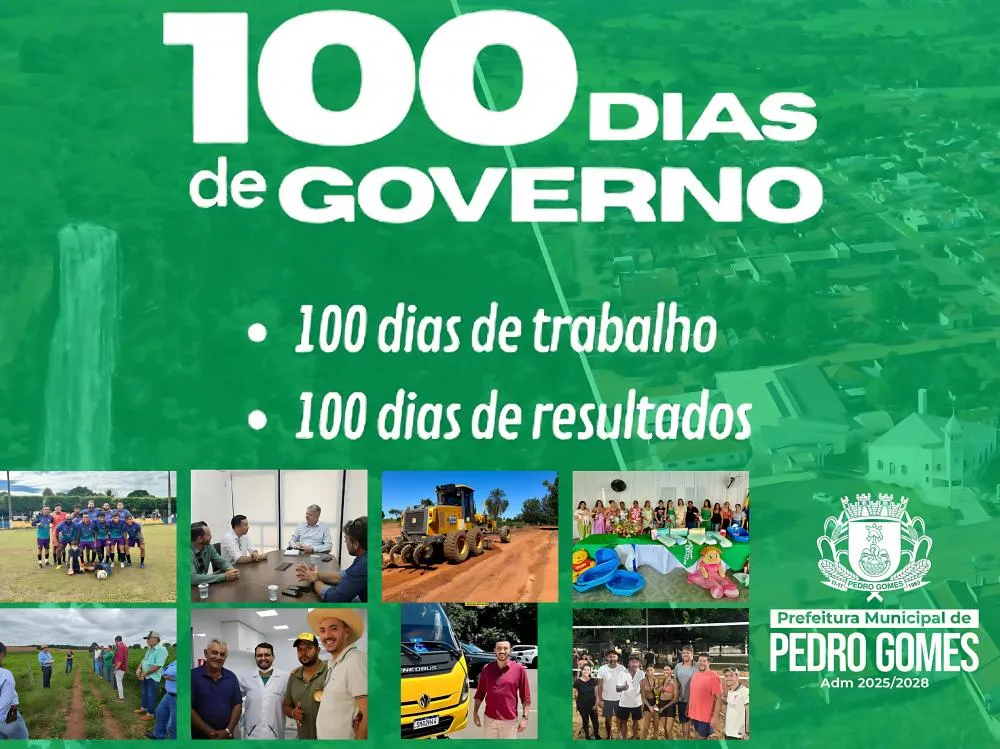 Prefeito Delegado Murilo presta contas em live pelos 100 dias de gestão em Pedro Gomes.
