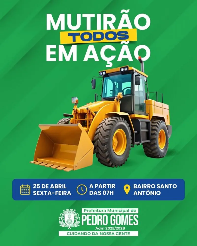 Prefeitura realiza 2ª edição do Mutirão Todos em Ação no bairro Santo Antônio nesta sexta-feira (25)