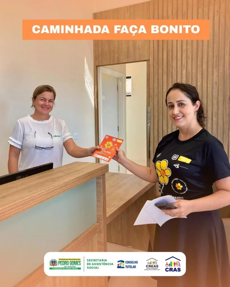 Dia D do Maio Laranja reúne rede de proteção em mobilização contra a exploração sexual de crianças e adolescentes em Pedro Gomes.