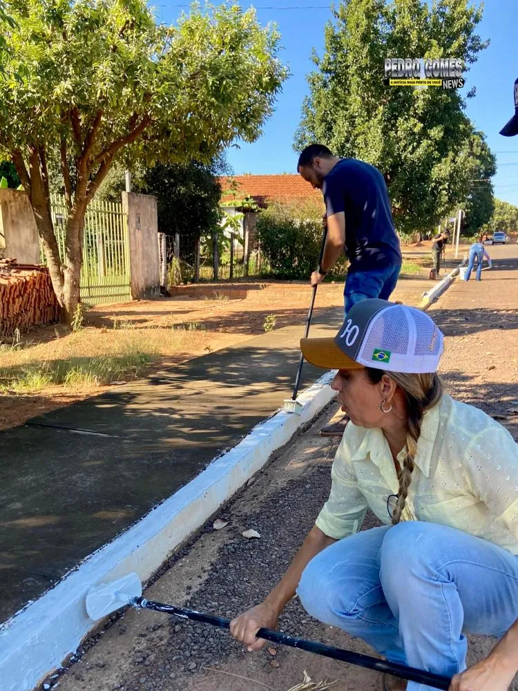 Bairro São Luiz em Pedro Gomes recebe ações de limpeza da Prefeitura em mais uma edição do mutirão “Todos em Ação”