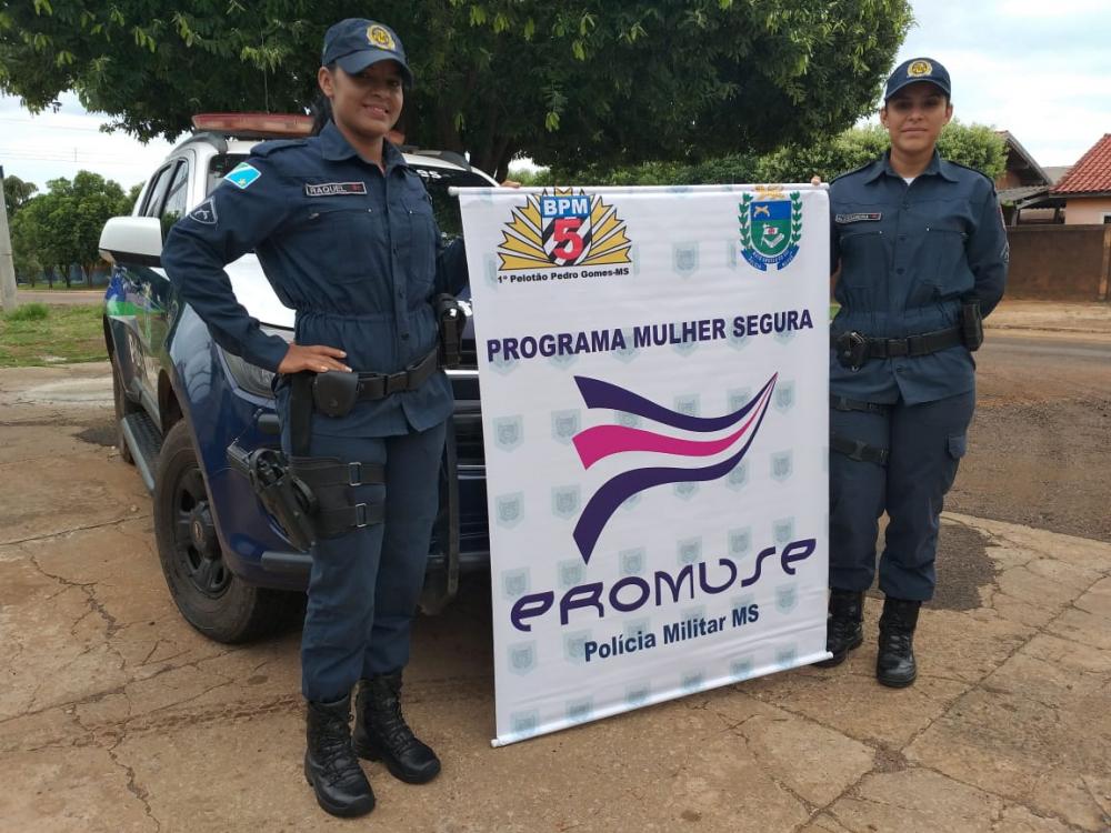 Policia Militar de Pedro Gomes divulga dados do programa PROMUSE
