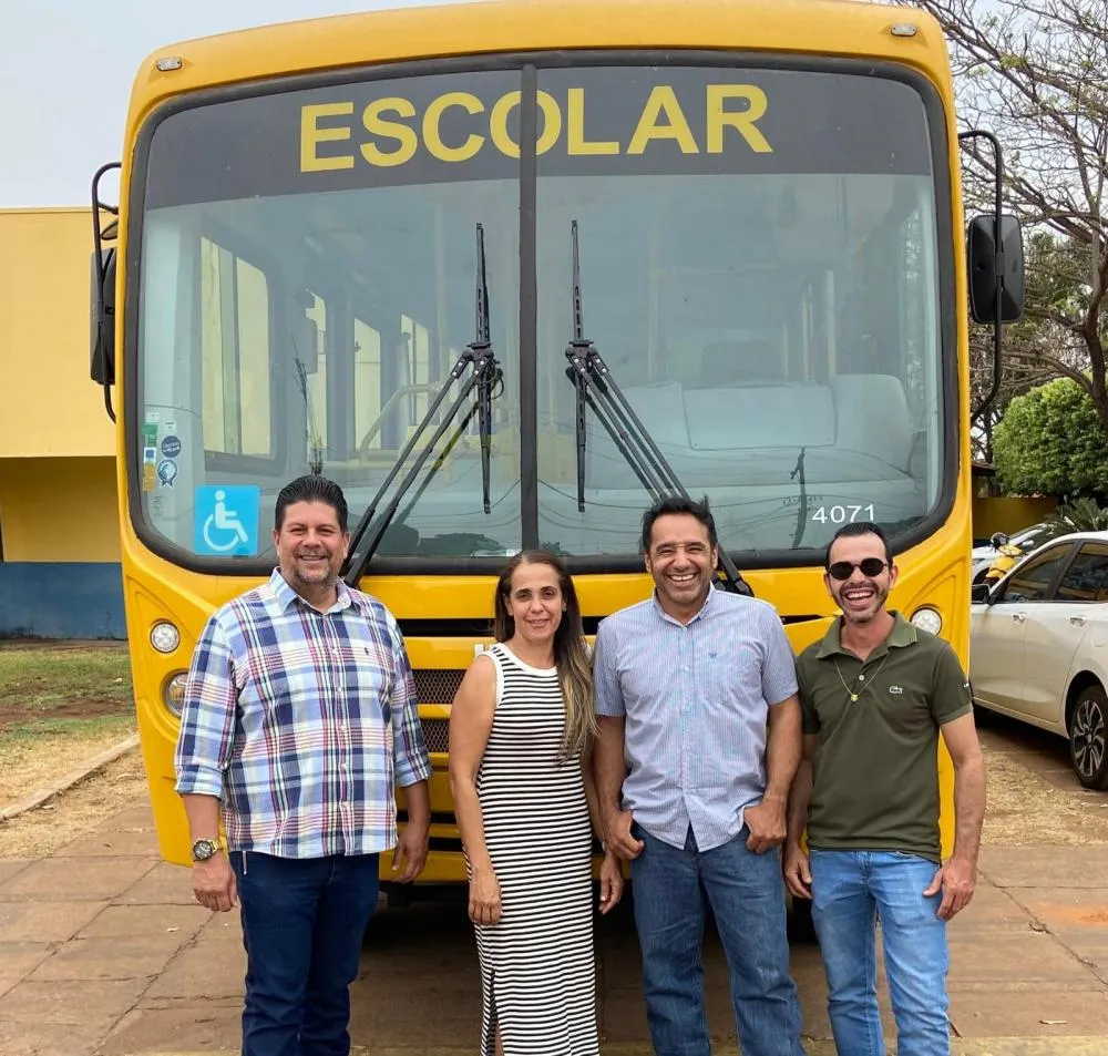 Prefeitura de Pedro Gomes compra ônibus de 60 lugares destinado à região da Serra