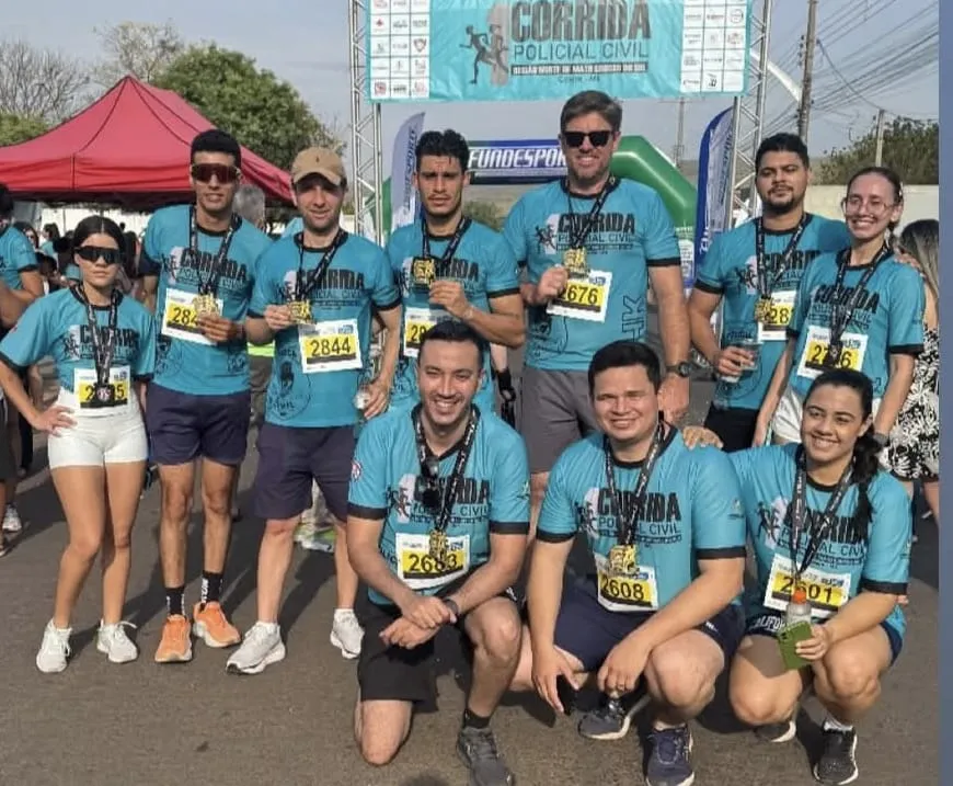 Prefeito Delegado Murilo participa da 1ª Corrida da Polícia Civil da Região Norte em Coxim; atletas de Pedro Gomes conquistam pódio
