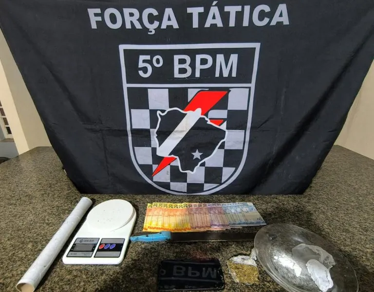 Força Tática prende homem por tráfico de drogas em Coxim