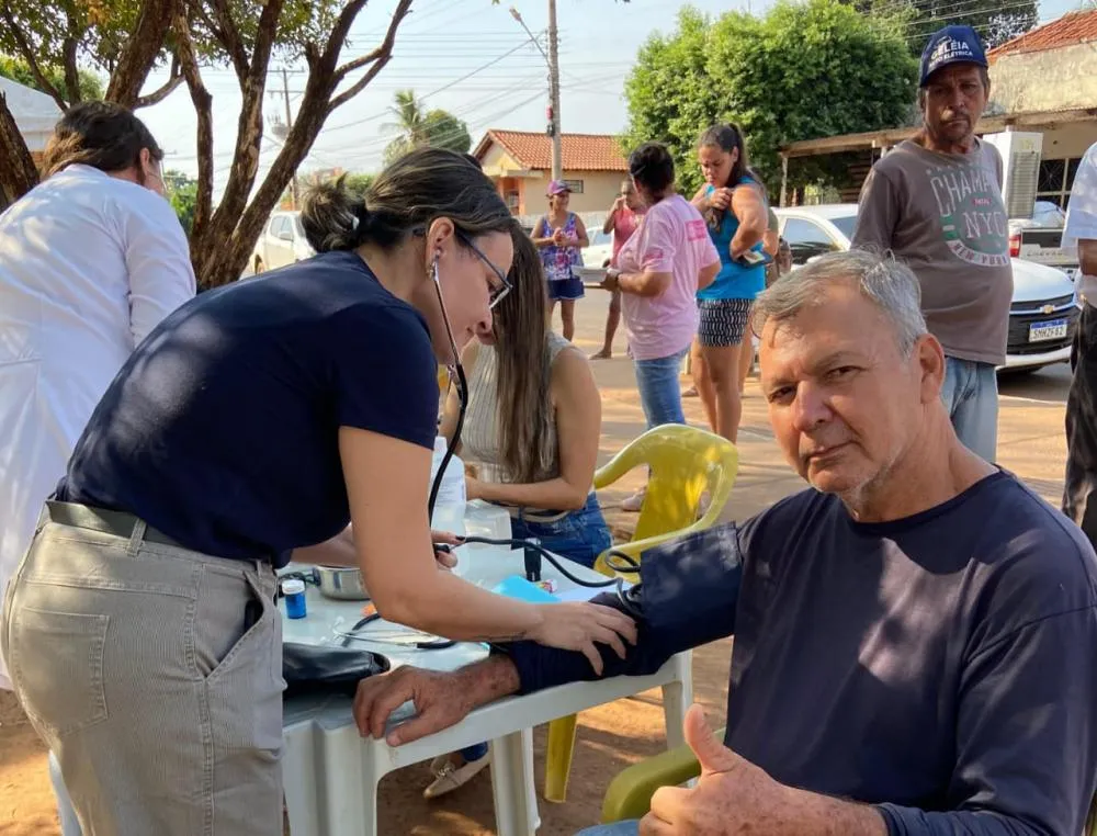 Pedro Gomes realiza mais uma edição do Hiperdia na Praça Central da Cidade