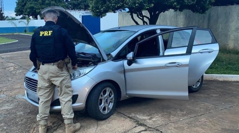 PRF recupera em Sonora veículo roubado em Cuiabá - MT