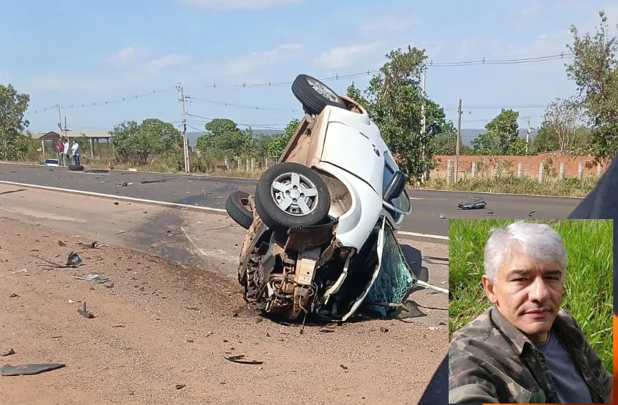 Morador de Coxim morre após colidir frontalmente com carreta na BR-163 em Coxim