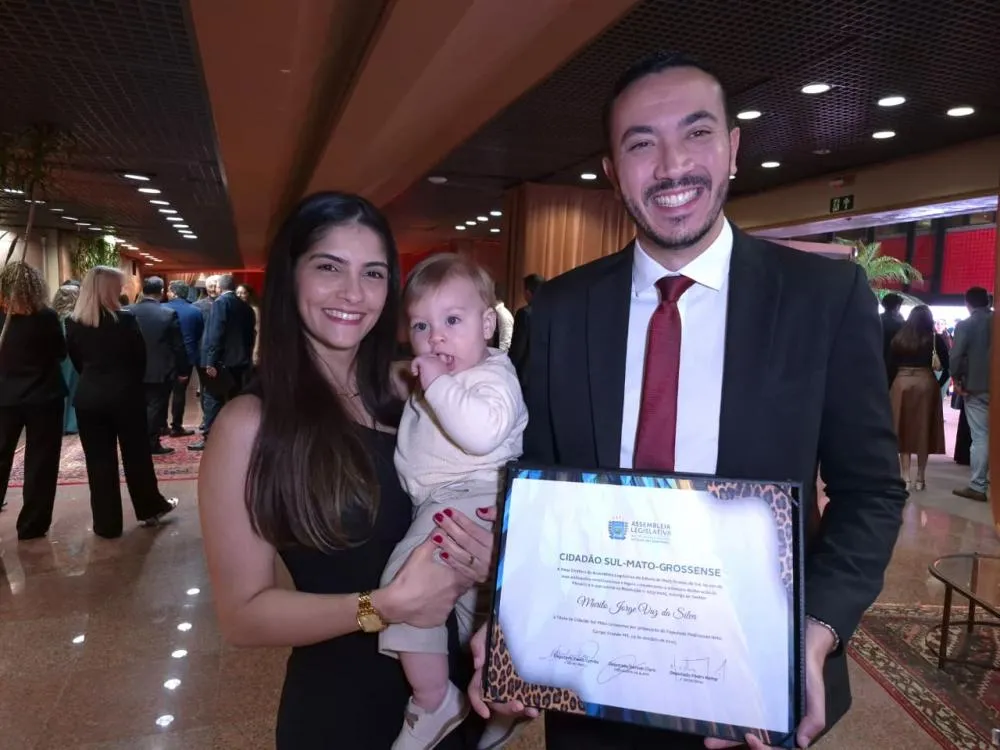 Delegado Murilo recebe Título de Cidadão Sul-Mato-Grossense em solenidade na Assembleia Legislativa de Mato Grosso do Sul