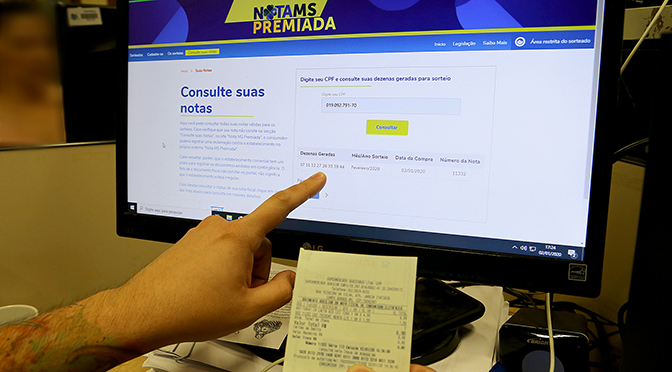 A um mês de sorteio de R$ 300 mil, veja dicas para participar do programa Nota MS Premiada