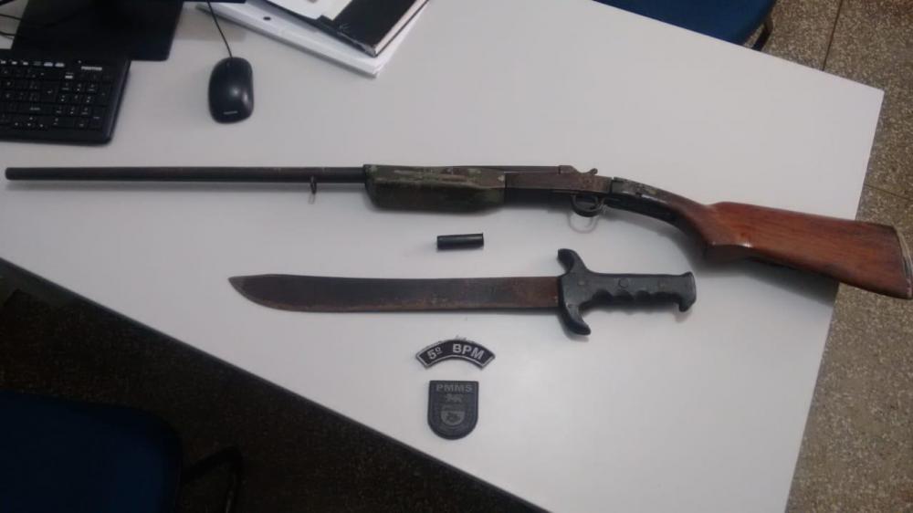 Policia Militar de Rio Verde prende home por porte ilegal de arma