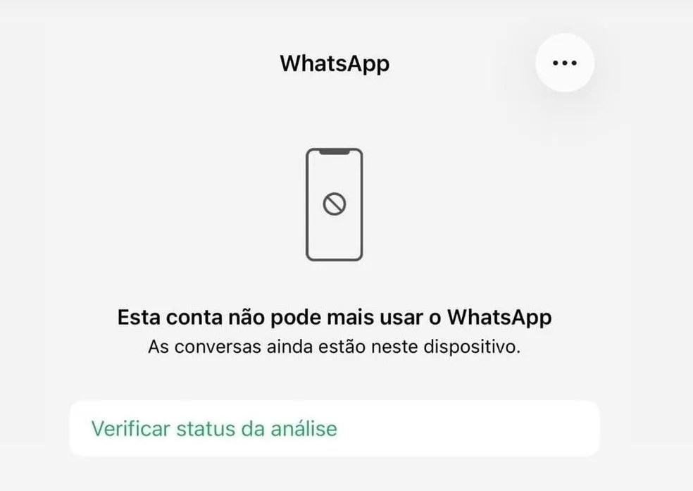 Usuários do WhatsApp relatam conta bloqueada pela plataforma