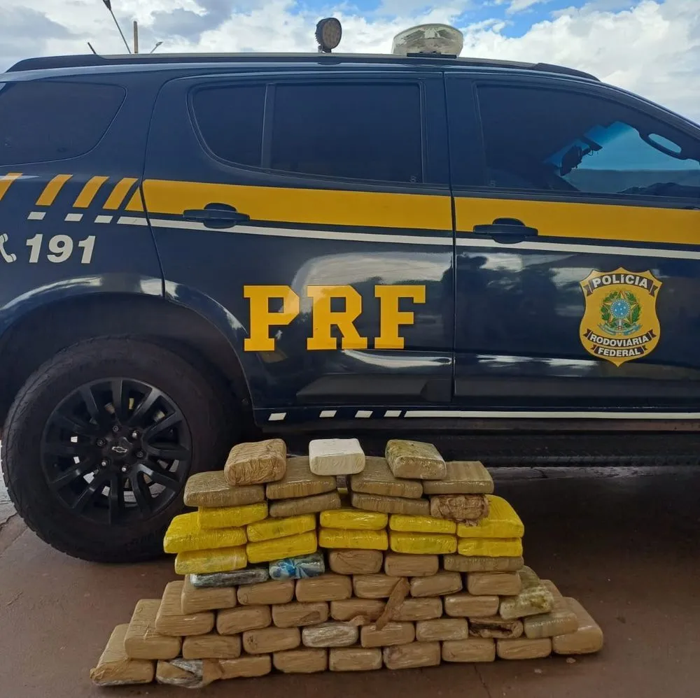 PRF intercepta quase 60 quilos de supermaconha na BR-163, em Coxim